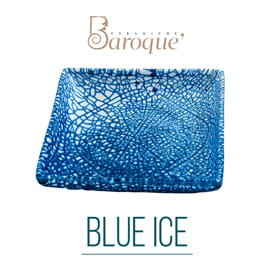 Blue Ice Square Plate